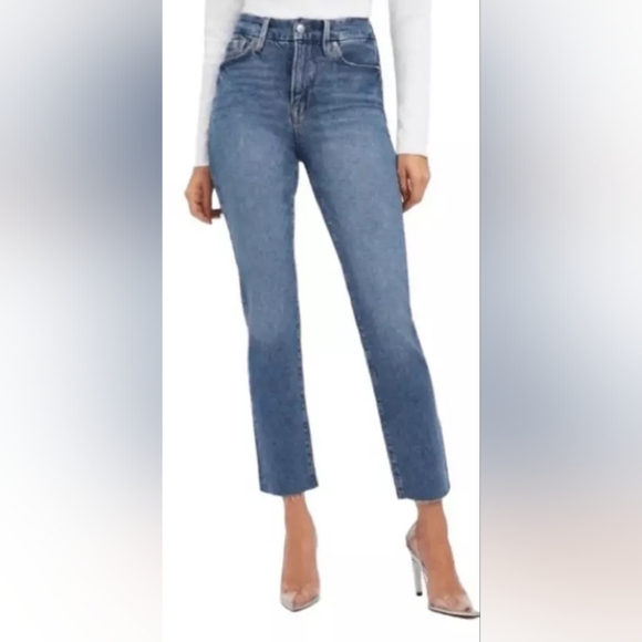Good American Good Classic hi-rise skinnyish fit Jeans NWT $159 in size 4/27 - Picture 3 of 13